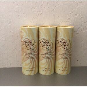 3 Avon Amber Mist Talc Body Powder 3.5 oz